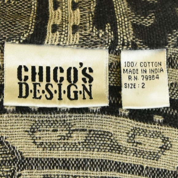 Chico's Abstract Pattern Button Up Jacket - Picture 6 of 6